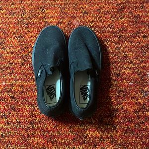black vans, size 6.5 been worn once